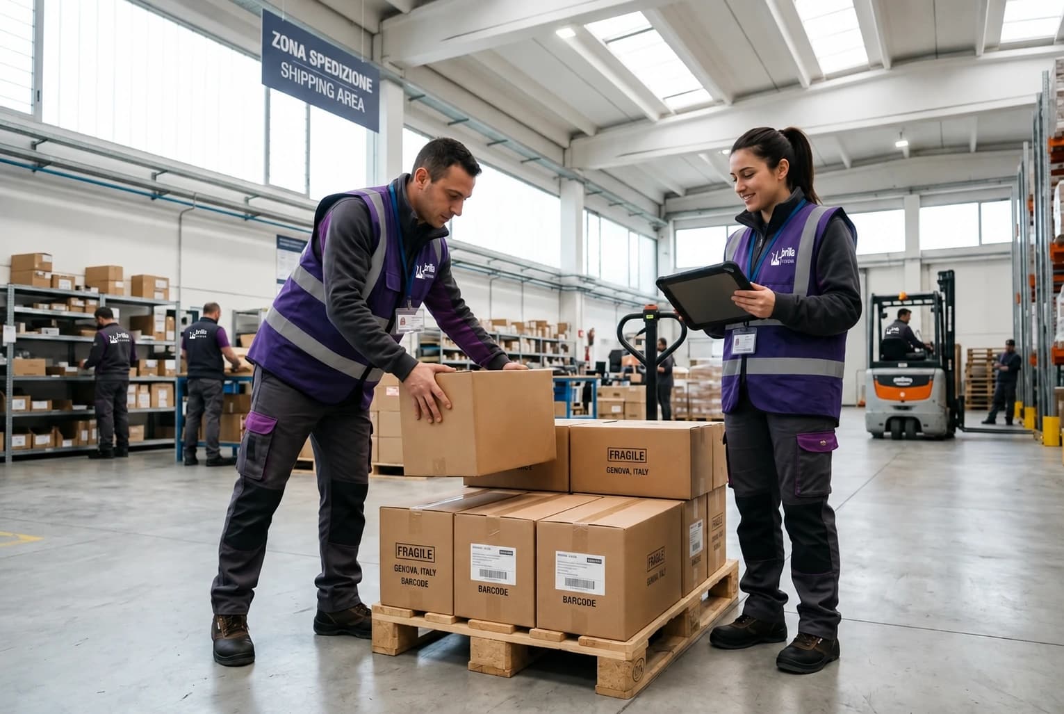 Illustrative operational support and logistics staff